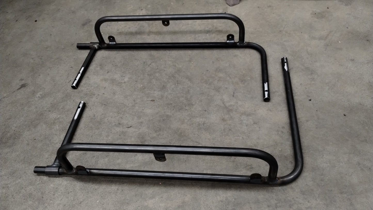 Adjustable flat and champ kart nerf bars