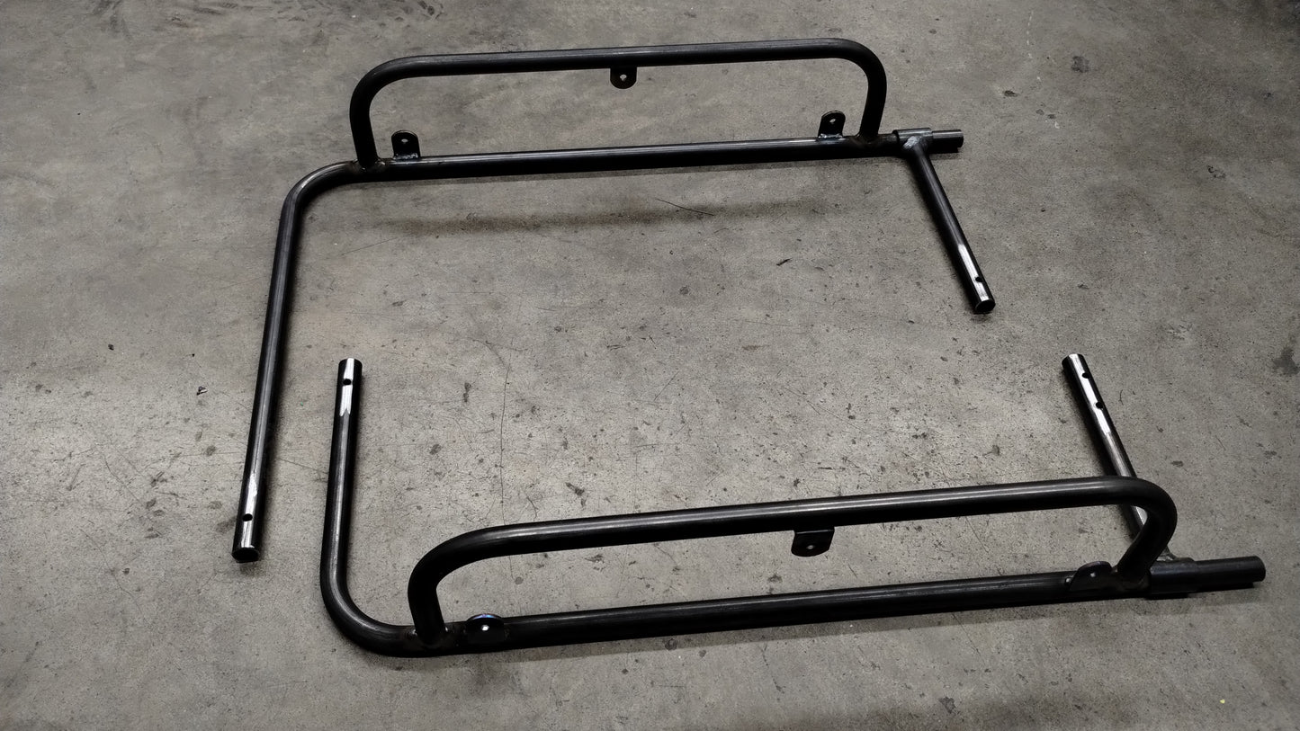 Adjustable flat and champ kart nerf bars