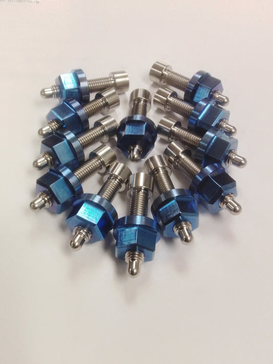 Titanium wheel studs and lugnuts combo
